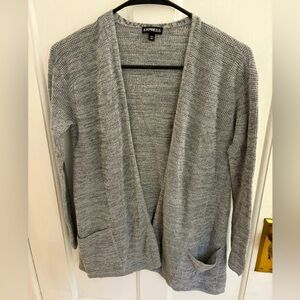 Express Womens Gray Open Front Cardigan Size XS
